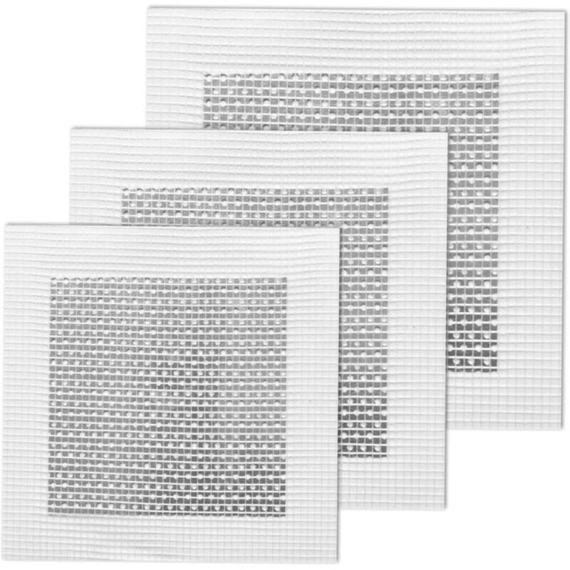 3 Stück Aluminium-wandreparaturflicken, Selbstklebende Flicken, Wandreparaturflicken, 4/6/8 Zoll Fasergewebe Auf Verzinkter Platte, Für Wand- Und Deckenreparaturen (4, 6, 8 Zoll)