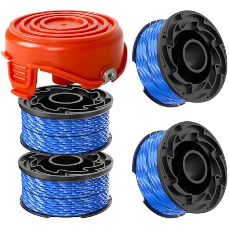 Kompatibel Mit Der Ersatz-trimmerfadenspule A6441 Von Black & Decker Für Die Freischneider Gl315, Gl350, Gl650, Gl652, Gl655, Gl660 Und Gl680, 1,65 Mm Durchmesser Und 12,2 M Länge