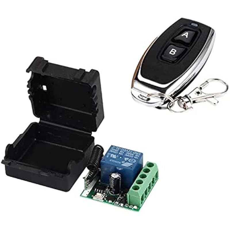 Anwendbarer Universeller 433-mhz-funkfernbedienungsschalter, Dc 12 V, 1-kanal-relaisempfängermodul, Hf-sender Für Aufzugssteuerungen, Automobile Und Haushaltsgeräte