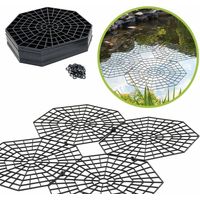 Teichschutzgitter – Packung Mit 20 Sechseckigen Kunststoffgittern – Abmessungen 26,5 X 31,5 X 0,3 Cm – Schutz Vor Vögeln Und Raubtieren
