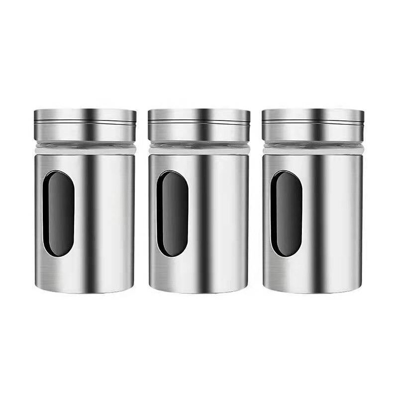 Set Mit 12 Gewürzgläsern Aus Edelstahl Mit Drehdeckeln – 8 X 5 Cm – Luftdicht Für Optimale Aromaerhaltung
