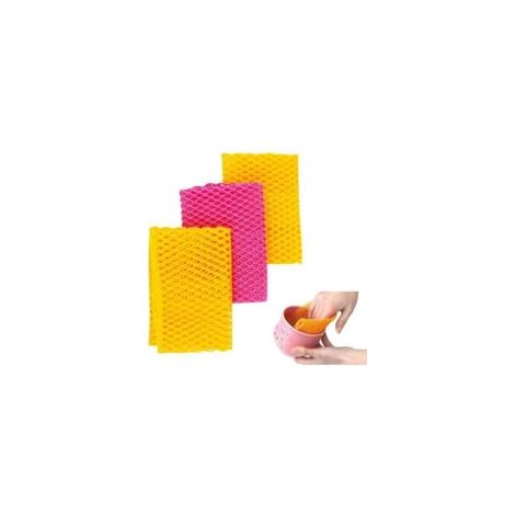 Wäschebeutel Für Spülschwämme – Geruchlos – Schnelltrocknend – Schluss Mit Muffig Riechenden Schwämmen – Perfekt Zum Geschirrspülen – 27,9 X 27,9 Cm – 4 Stück – Crezuo