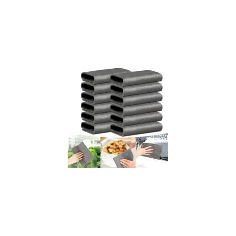 12-teiliges Zauber-reinigungstuch-set, 30 X 30 Cm Mikrofaser-autoreinigungstuch, Streifenfreies Fensterreinigungstuch Für Autospiegel, Küchen- Und Badezimmerfenster - Crezuo