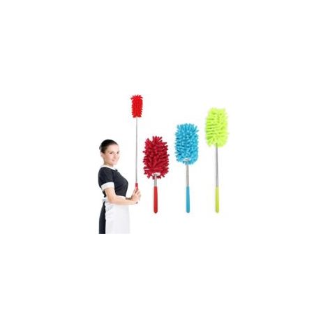 Set Mit 3 Ausziehbaren Mikrofaser-staubtüchern (74 Cm) Mit Teleskopstiel Zur Reinigung Von Autos, Computern Und Fernsehern. Waschbar Und Saugfähig. – Crezuo