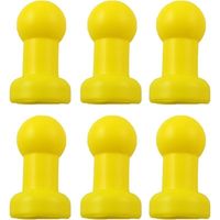 Set Mit 6 Trampolinstangenkappen Aus Stahl (25 Mm Durchmesser), Ballschutz Aus Kunststoff, G-förmiges Netz, Schutzhülle Für Crezu-bettgestell