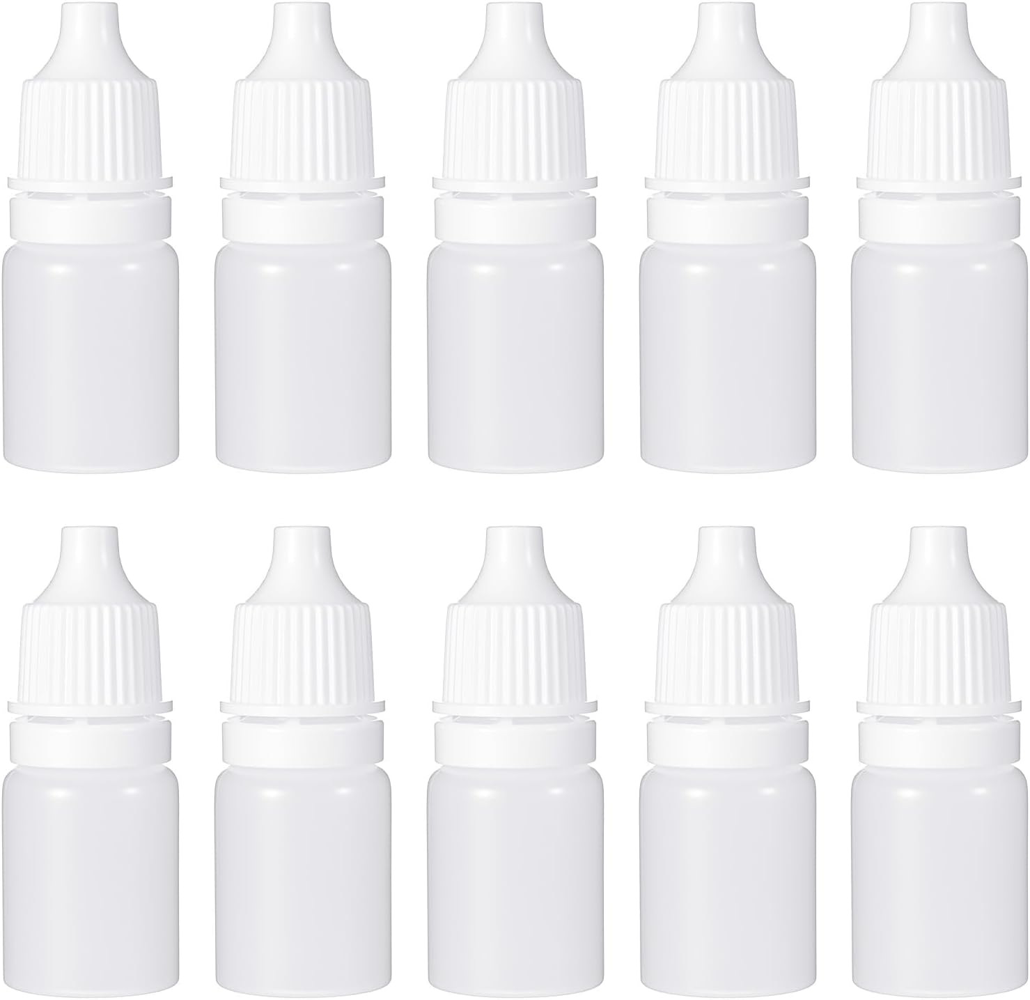 Packung Mit 10 Kunststoff-tropfflaschen À 5 Ml, Leeren Tropfflaschen, Ideal Für Reisen Und Heimwerkerprojekte.