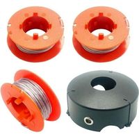 Zubehör Für Trimmer, Fadenspule Für Bosch Freischneider Für Art 23 26 30 Commitrim Easytrim 8 M F016800175 (3 Spulen + 1 Kappe)