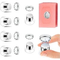 6er-set Magnetische Seifenschalen, Seifenhalter Mit Saugnapf Und Starker Haftung, Keine Bohrung Erforderlich, Magnetische Seifenhalter Aus Edelstahl Für Bad Und Küche