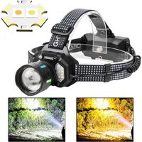 Ipree Dual-zoom-led-stirnlampe Mit Erkennungsschalter, Led-scheinwerfer Mit Großer Reichweite Und Hoher Helligkeit Für Den Außeneinsatz Und Lange Lebensdauer.