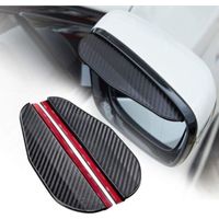 Stück Universelle Regen- Und Rauchschutz-rückspiegelabdeckungen Aus Kohlefaser Für Autos (kohlefaser)