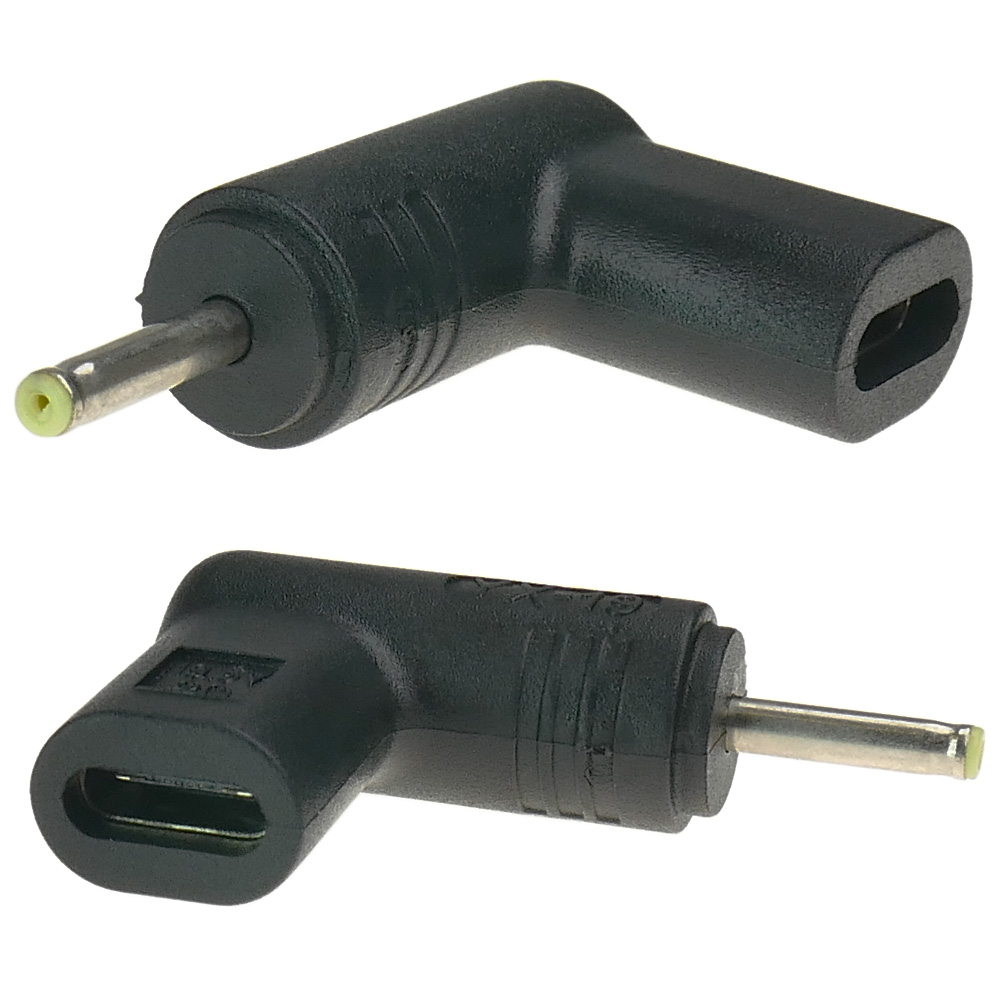 Usb-c-adapter Zur Stromversorgung Eines Laptops Mit Einer 2,5 X 0,7 Mm Buchse