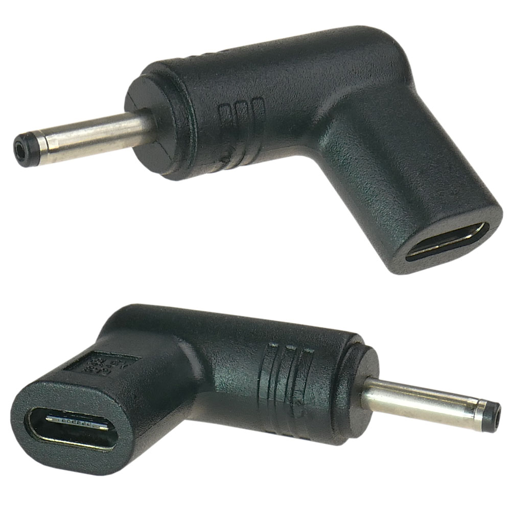 Usb-c-adapter Zur Stromversorgung Eines Laptops Mit Einer 3,0 X 1,0 Mm-buchse