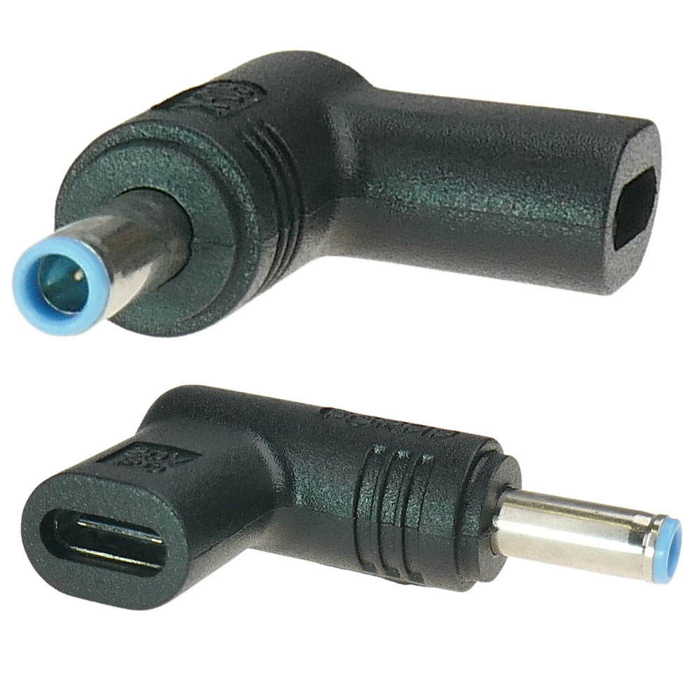Usb-c-adapter Zur Stromversorgung Eines Laptops Mit Einer 4,5 X 3,0 Mm + Stiftbuchse