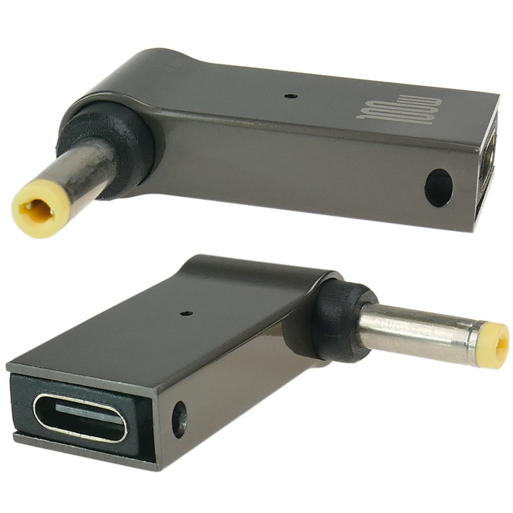 Usb-c-adapter Zur Stromversorgung Eines Laptops Mit Einer 4,0 X 1,7 Mm-buchse
