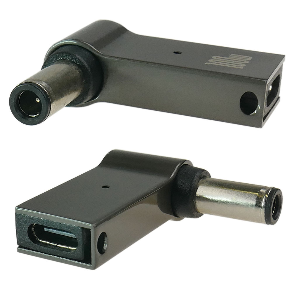 Usb-c-adapter Zur Stromversorgung Eines Laptops Mit Einer 6,0 X 0,6 Mm Buchse