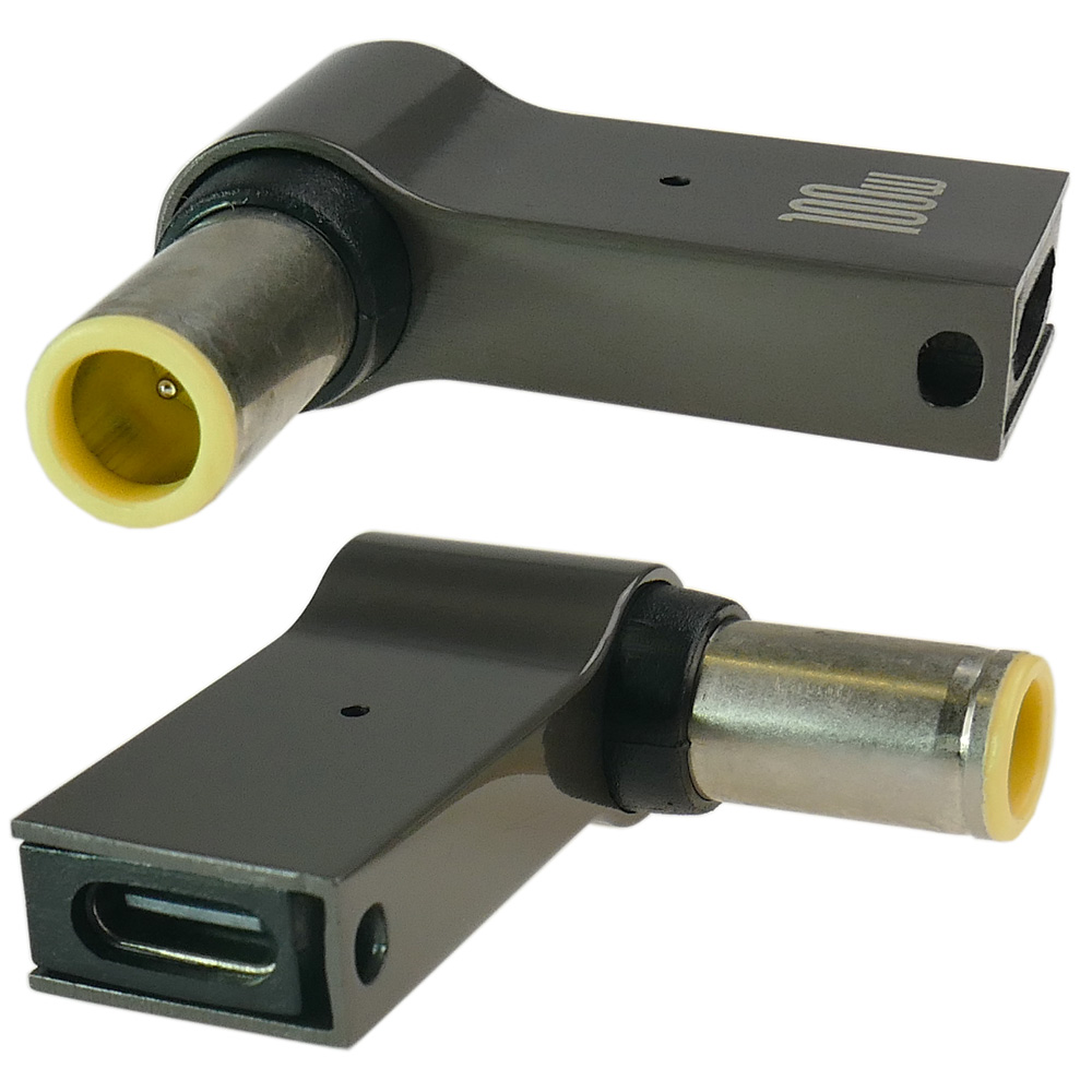 Usb-c-adapter Zur Stromversorgung Eines Laptops Mit Einer 7,9 X 5,5 Mm + Stiftbuchse