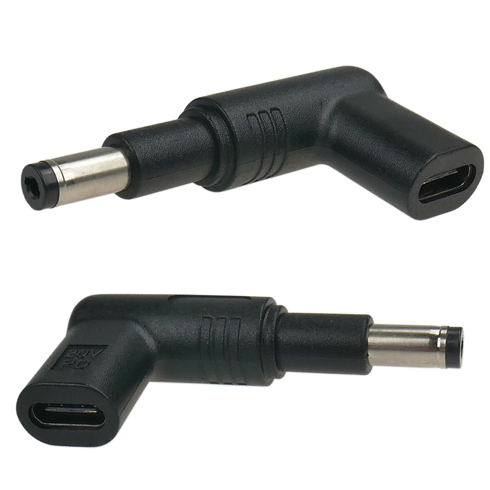 Usb-c-adapter Zur Stromversorgung Eines Laptops Mit Einer 4,8 X 1,7 Mm Buchse