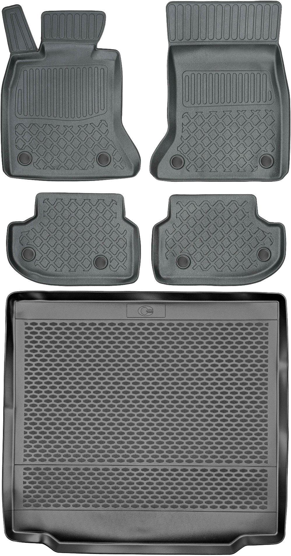 Bmw 5er F11 Touring/kombi (2013–2017) – Set: Automatten + Kofferraummatte