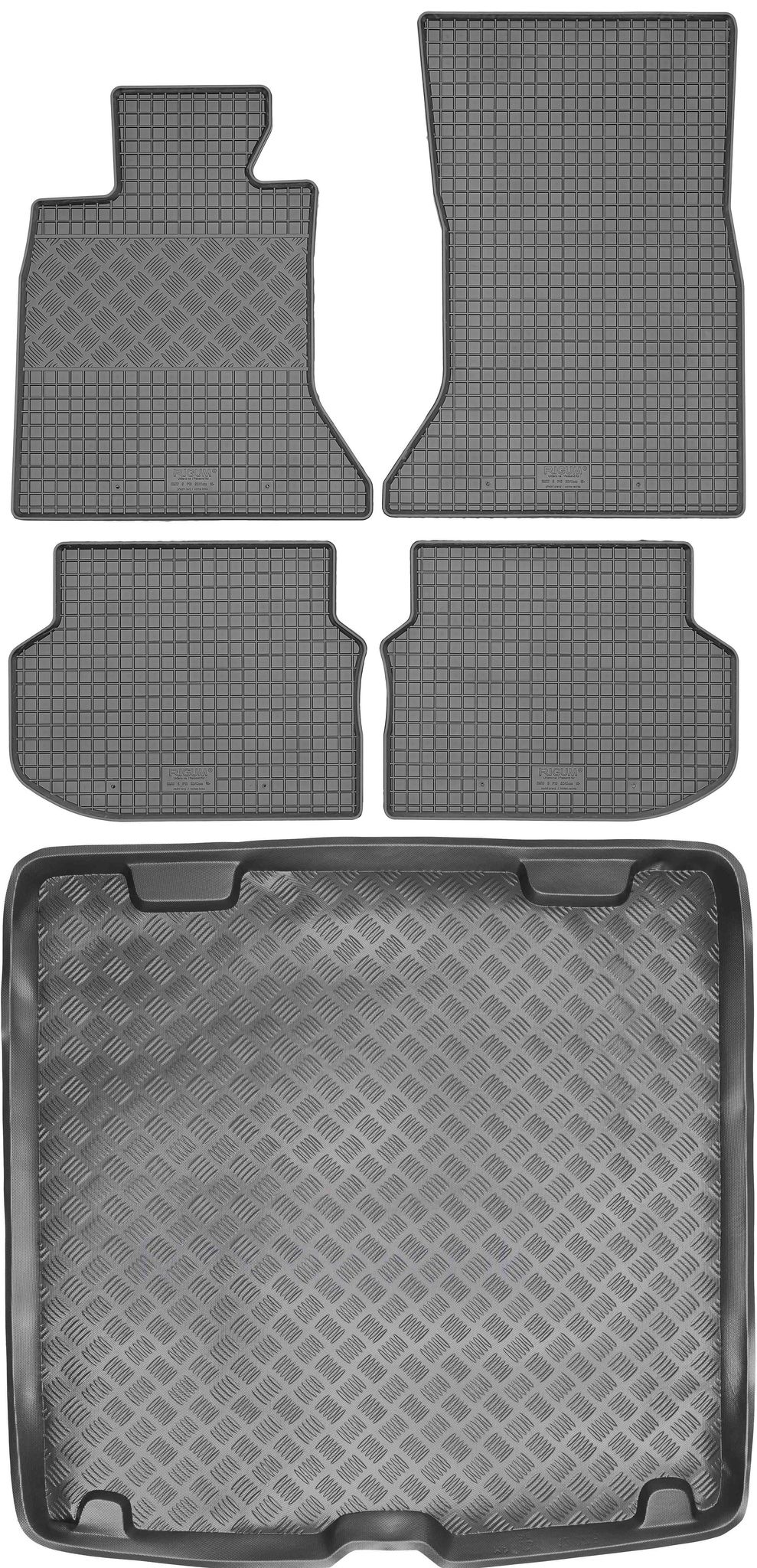 Bmw 5er F11 Touring/kombi (2010–2013) – Set: Gummifußmatten + Kofferraummatte