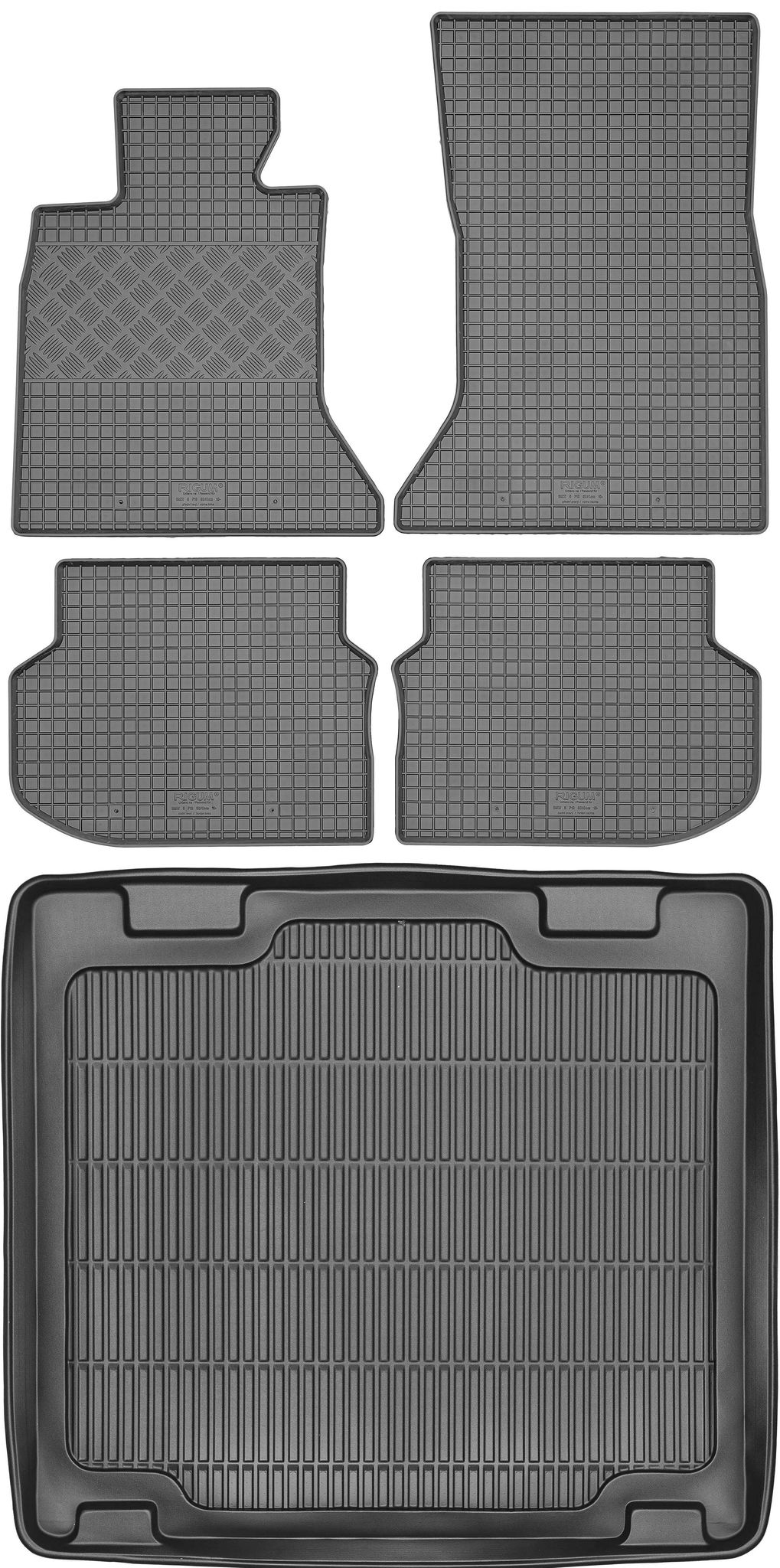 Bmw 5er F11 Touring (2010–2014) – Set: Gummifußmatten + Kofferraummatte