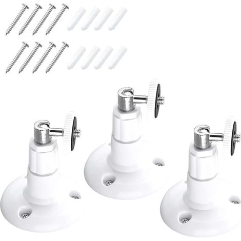 Set Mit 3 Verstellbaren 360°-wandhalterungen – Kompatibel Mit Ring Stick Up Cam Pro – 360° Verstellbar – Für Innenkameras Der 1. Generation