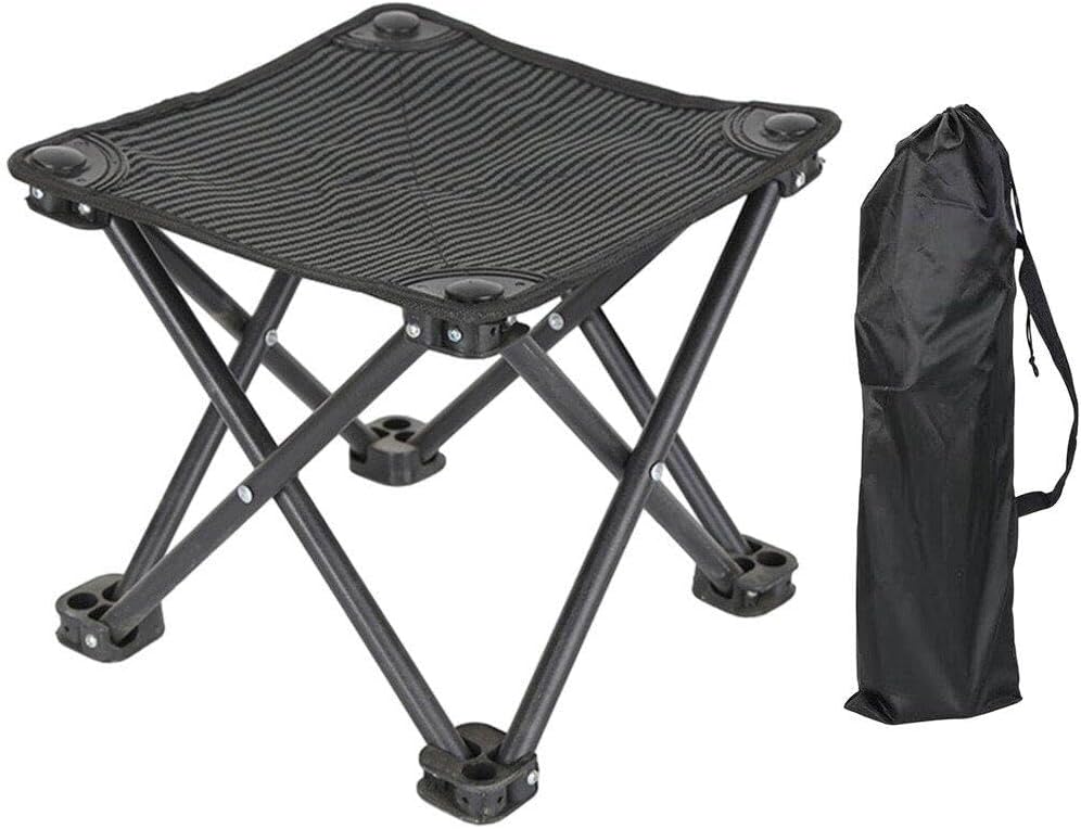 Klappbarer Campinghocker, Leichter Tragbarer Angelhocker, Faltbarer Stuhl Mit Tragetasche Für Wandern, Picknicks, Strand, Grillen Und Rucksackreisen