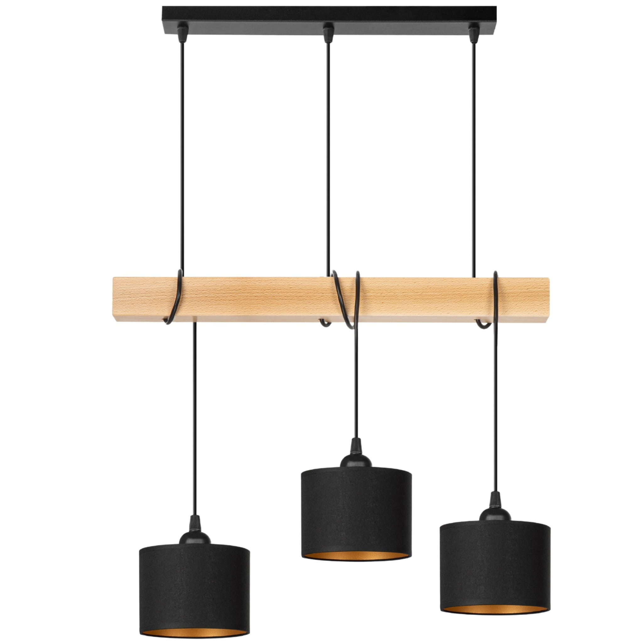 Tornado Am3pb Lampe Schwarz-goldene Buche