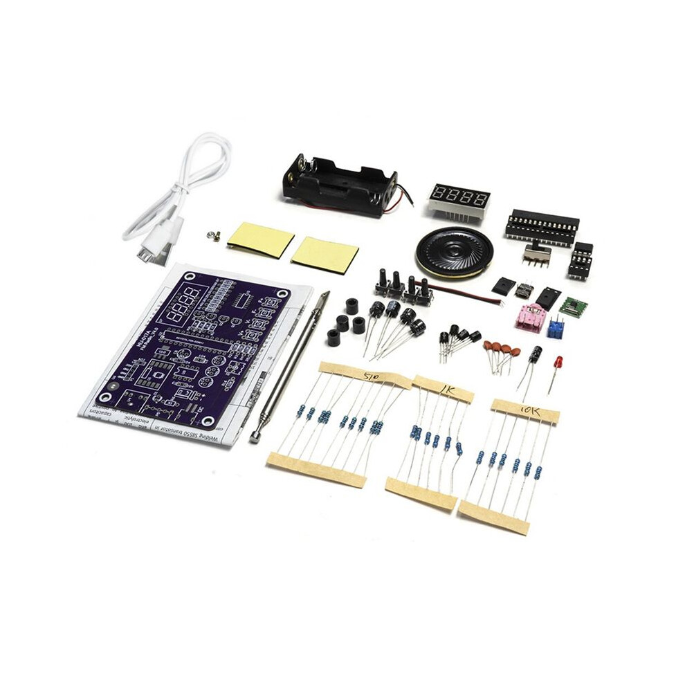Dieses Set Ist Für Den Selbstbau Elektronischer Schaltungen Gedacht Und Enthält Bauteile Für Das Fm-radioempfängermodul Hu-017a Rda5807s Mit Digitaler Röhrenanzeige Für Frequenzen Von 87–108 Mhz. Ein