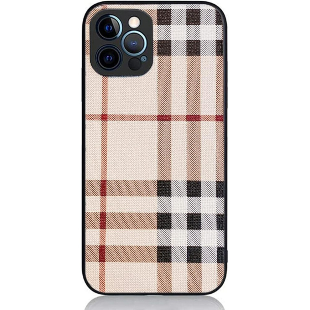 Karierte Flanell-handyhülle Für Apple Iphone 13 Pro Max, Einzigartiges Design, Ultradünne Passform, Unterstützt Kabelloses Laden, Stoßfest.