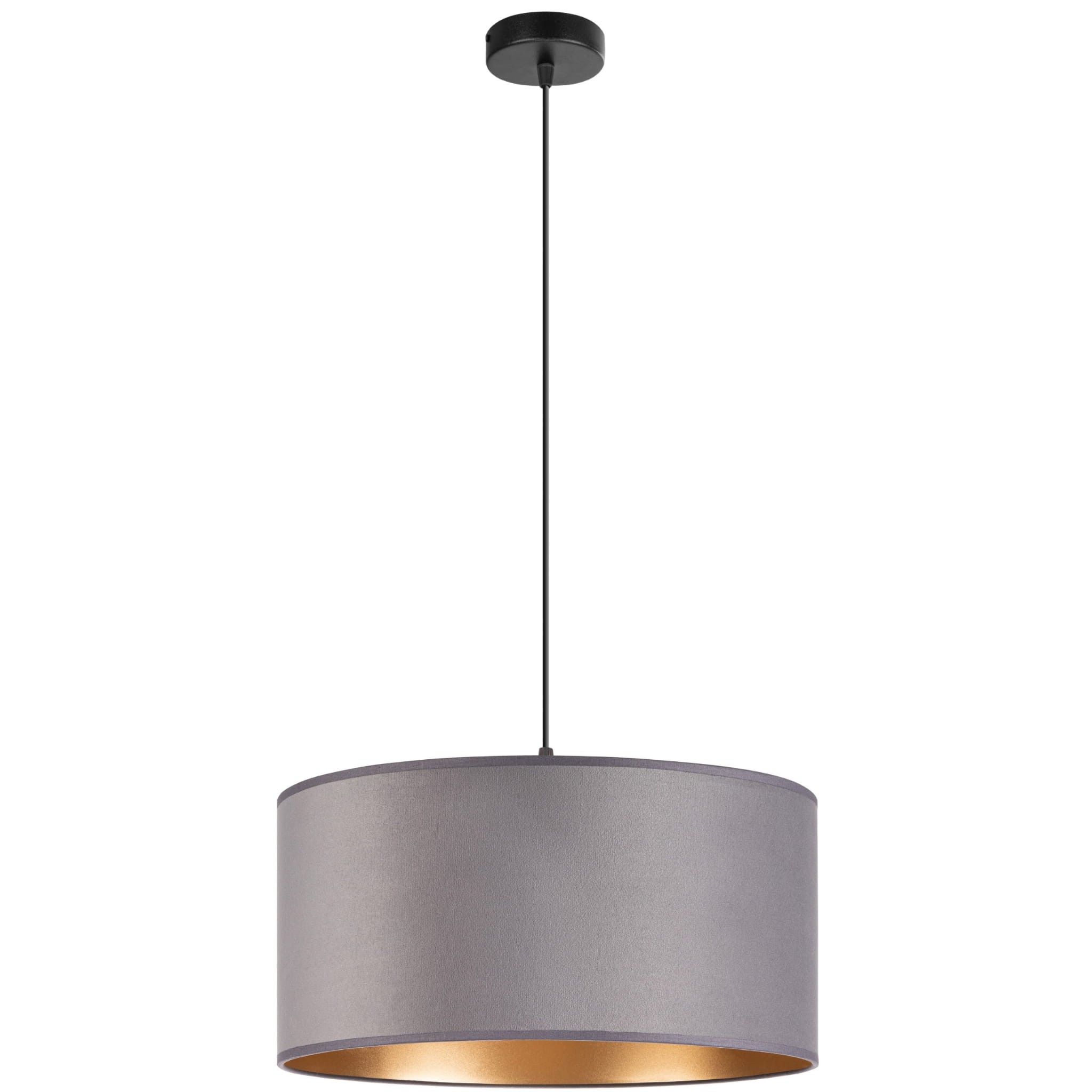 Tornado Ad1 Lampe, Grau-goldener Samt