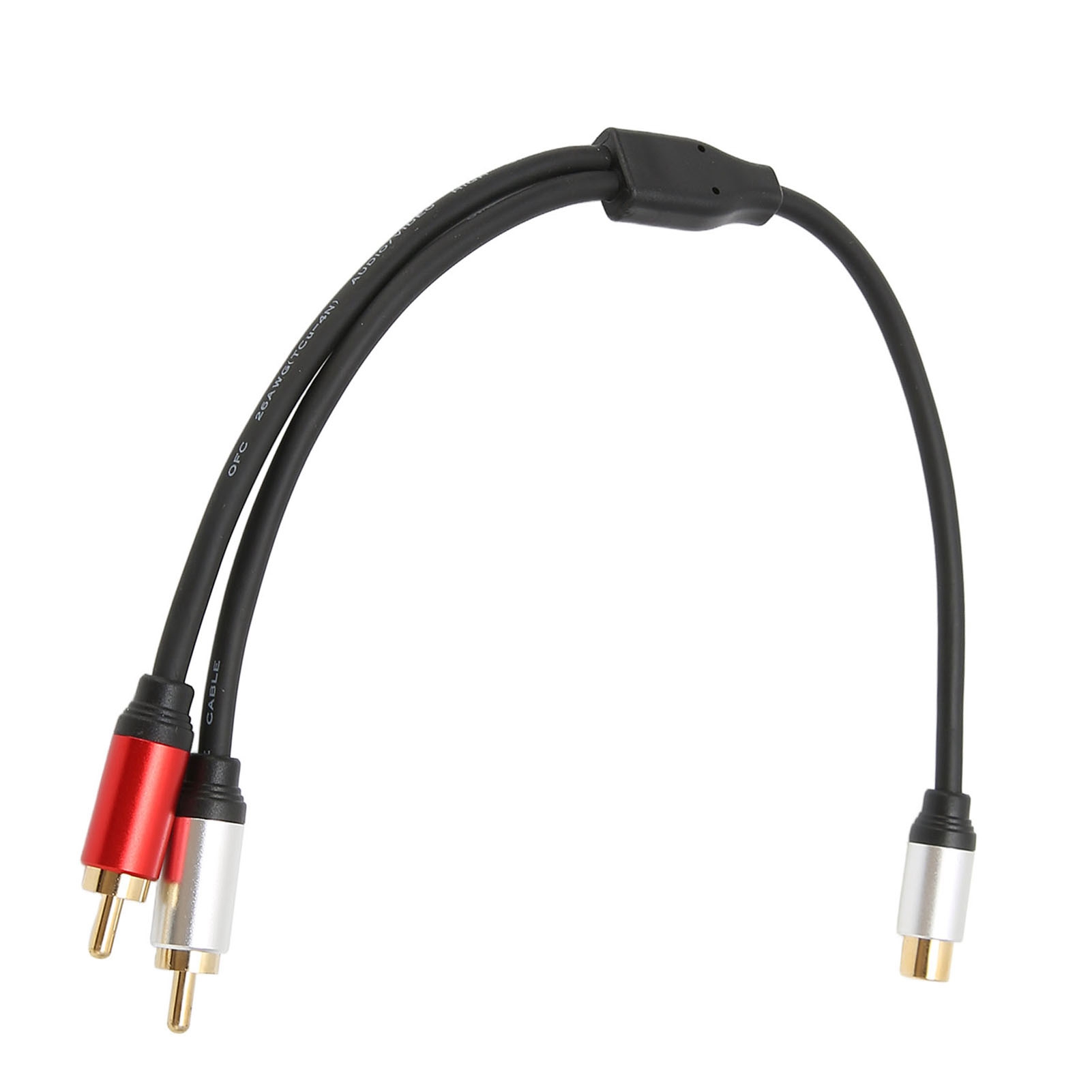 Y-splitterkabel (1 Weiblicher Rca-stecker Auf 2 Männliche Rca-stecker) Für Fernseher, Subwoofer, Verstärker Und Laptop.