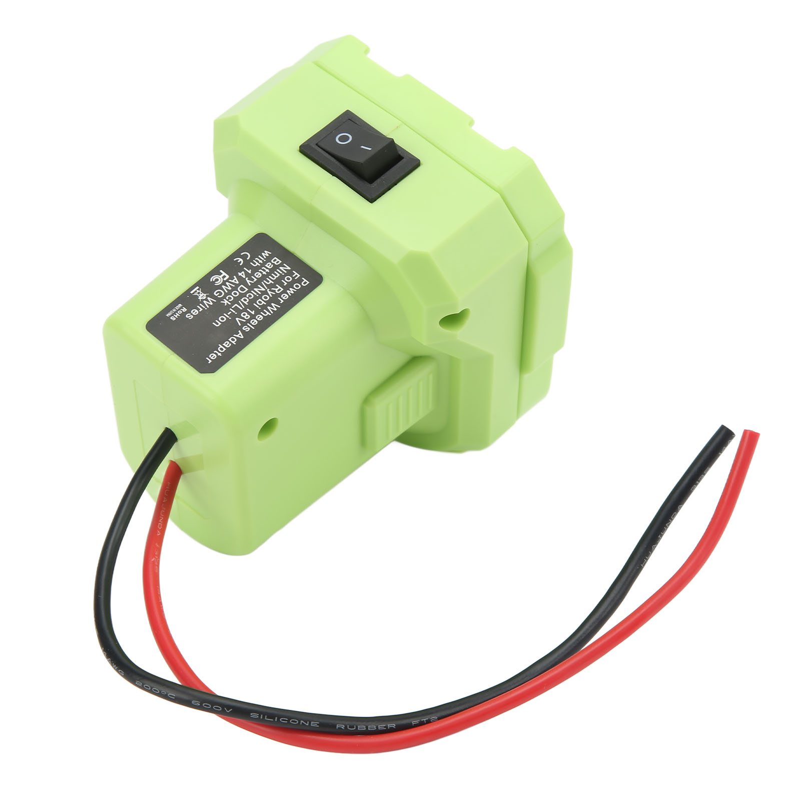 Akku-netzteil Mit 14awg-stromanschluss Und Schalter Für Ryobi P108 P107 P102 P103