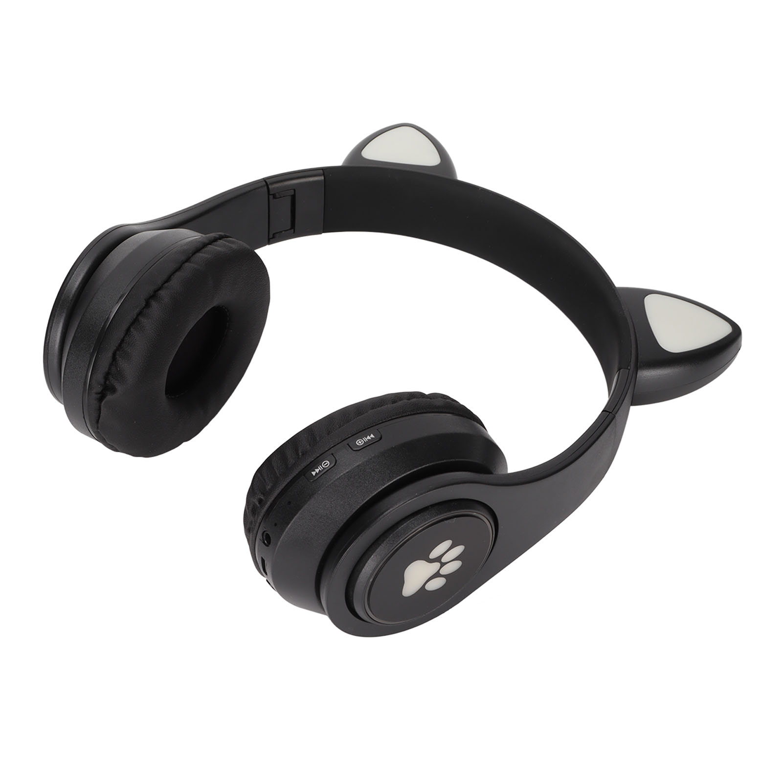 Leuchtende Bluetooth-kopfhörer In Katzenohrenform Mit Verstärktem Bass, Faltbar Und Kabellos, Mit Integriertem Atemlicht.