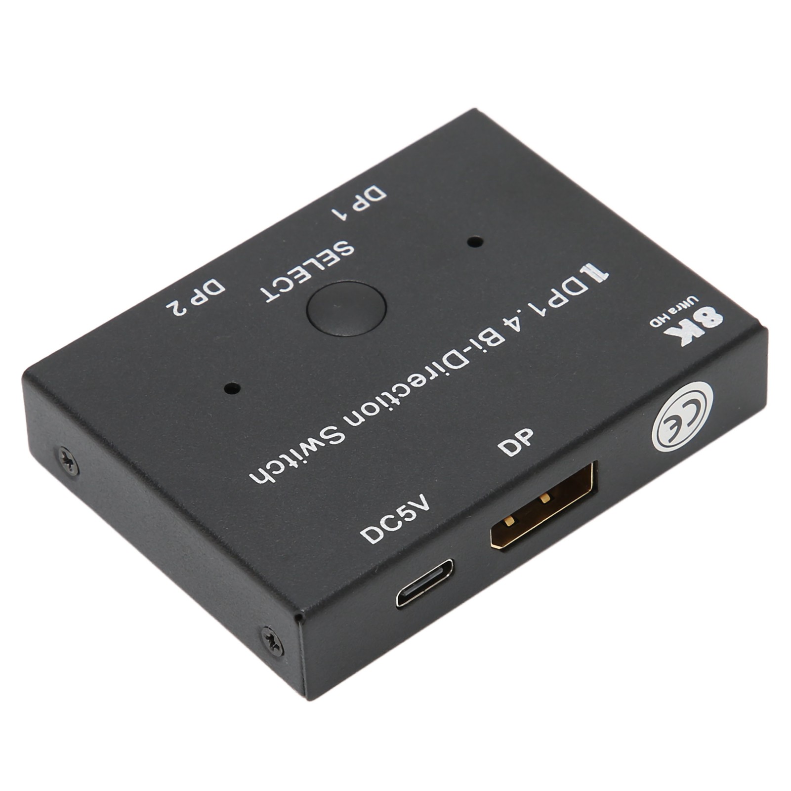 Bidirektionaler 2x1/1x2 Displayport-switch, Kompatibel Mit 8k 30hz, 5k 60hz Und 4k 120hz/60hz Auflösungen Für Monitore Und Laptops