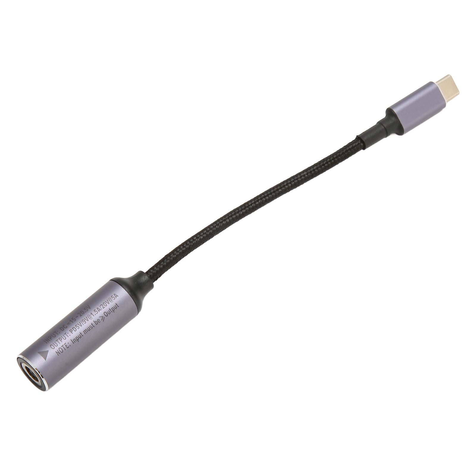 100-w-usb-c-netzkabel (buchse Auf Stecker) Mit 6,0 Mm X 3,7 Mm Dc-eingang Und Pd-schnellladefunktion Für Tablets, Laptops Und Smartphones.