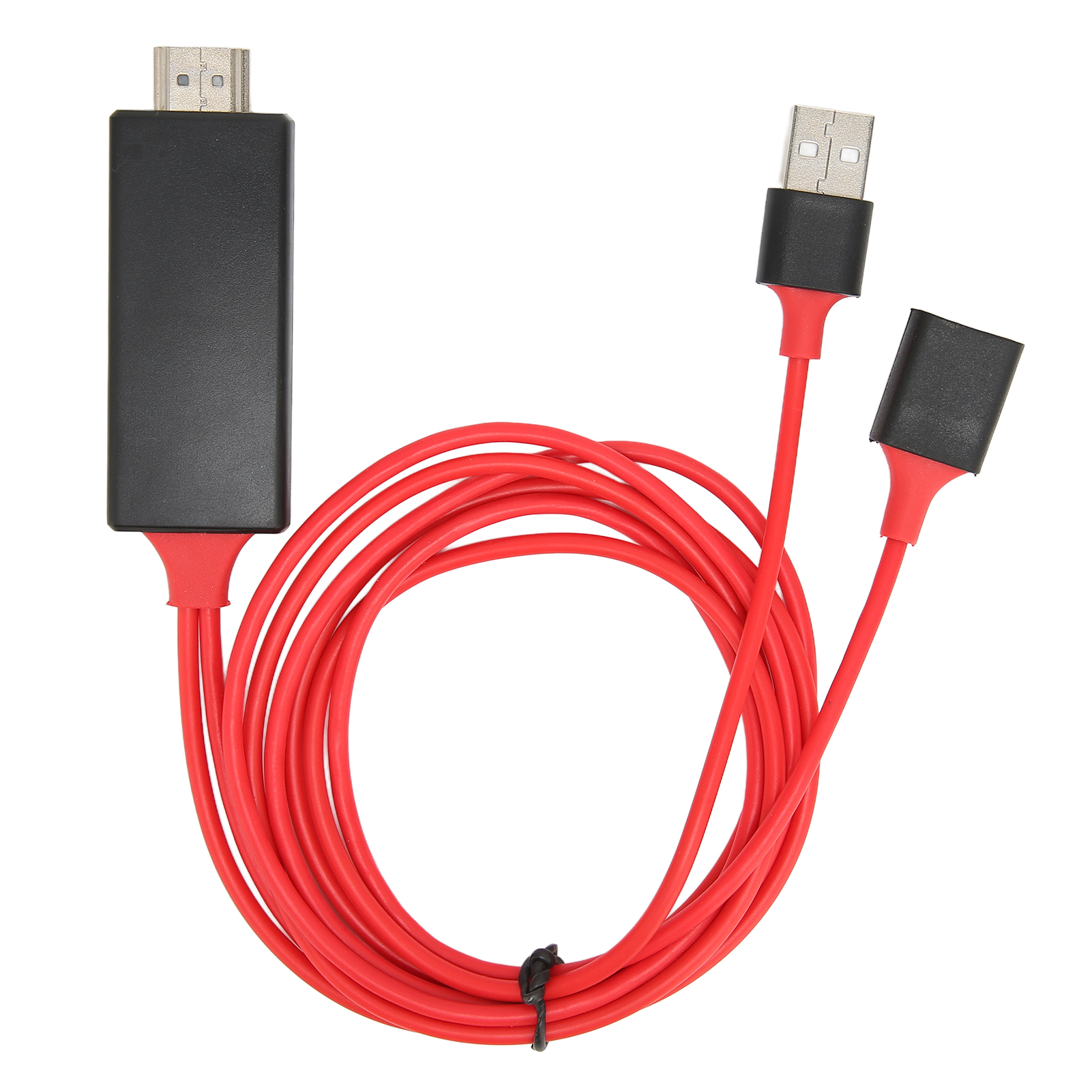 1080p Hdtv-kabeladapter Für Iphone, Fernseher, Monitor Und Projektor (rot)