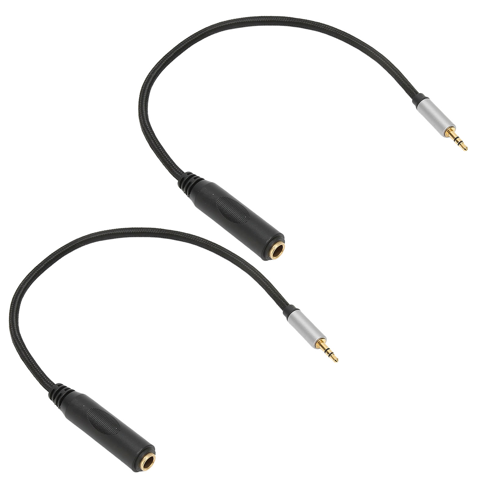 Verlustfreies 3,5-mm-stecker-auf-6,35-mm-buchse-kabel (1/4 Zoll Auf 1/8 Zoll) Für Kopfhörer, Mischpult Und Hifi-anlage (30 Cm).