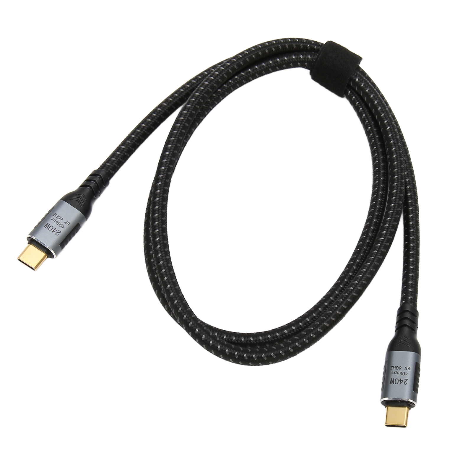 Usb 4.0 Gen 3 Datenkabel, 40 Gbit/s Übertragungsrate, 240 W Schnellladefunktion, Kompatibel Mit 8k-60-hz-displays, Usb-c-zu-usb-c-kabel Für Laptops Und Tablets, 50 Cm / 19,7 Zoll