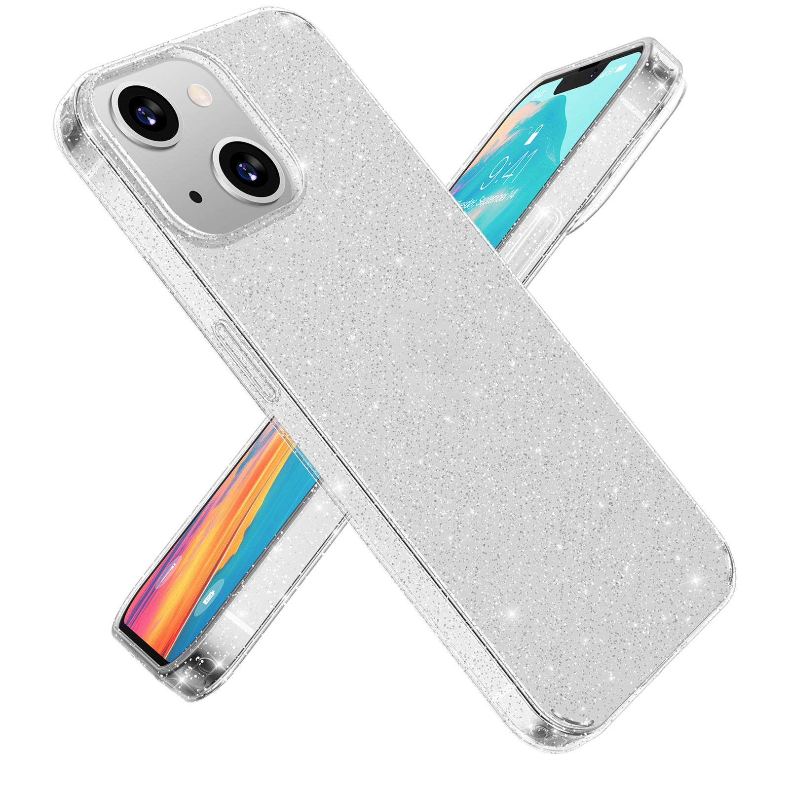 6,1 Zoll, 1,5 Mm Dicke, Rutschfeste Polycarbonat- Und Tpu-handyhülle Für Iphone 13 Mit Dual-kamera