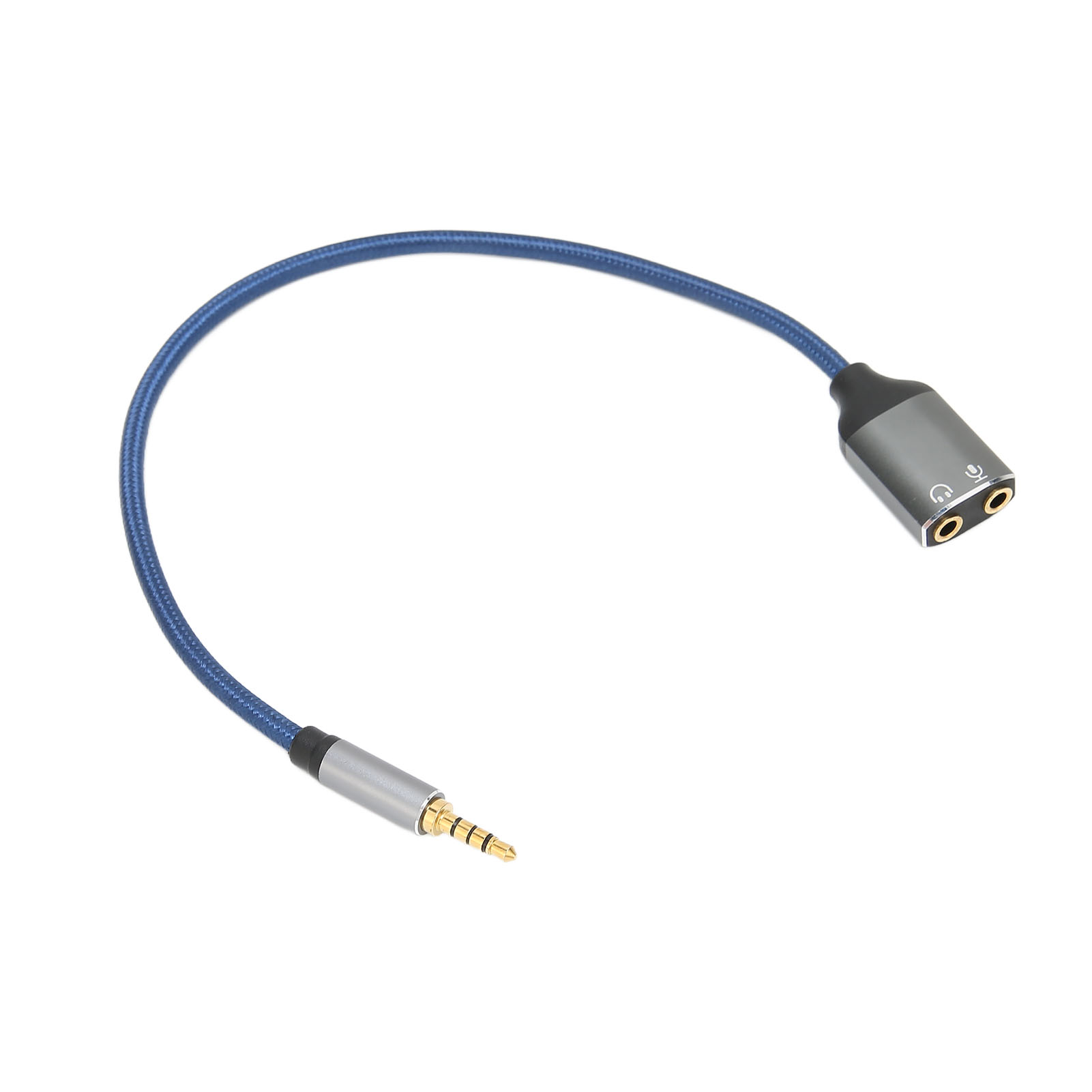 3,5-mm-kopfhörer-splitter-audiokabel (1 Stecker Auf 2 Buchsen) Mit Mikrofon, 0,3 M / 0,98 Fuß