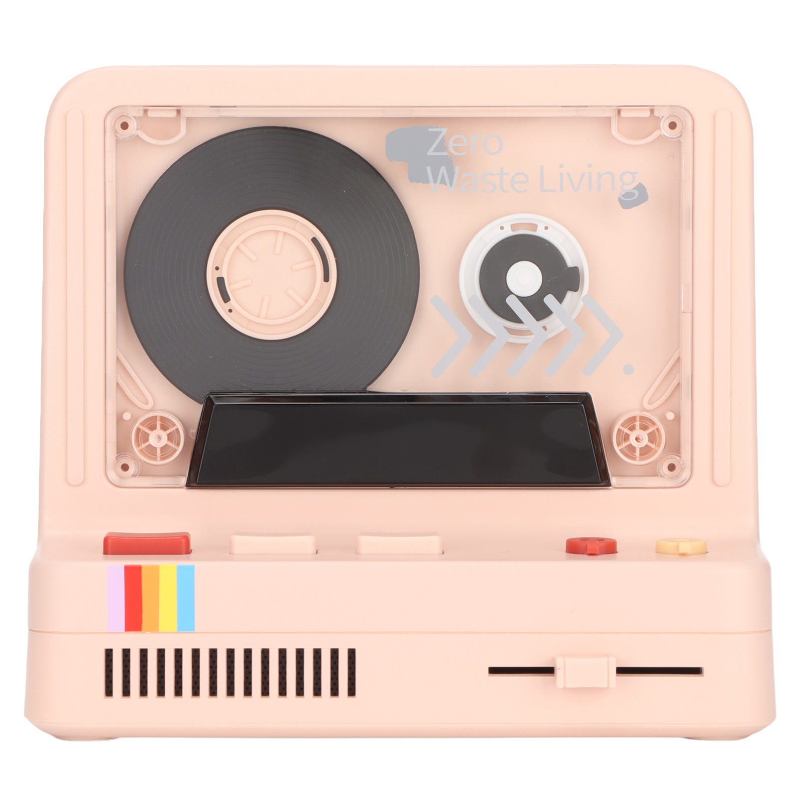 Tragbarer Retro-stereo-kassettenspieler Mit Bluetooth, Pinkfarbener Bluetooth-lautsprecher, Kompatibel Mit Bluetooth, Aux Und Speicherkarten