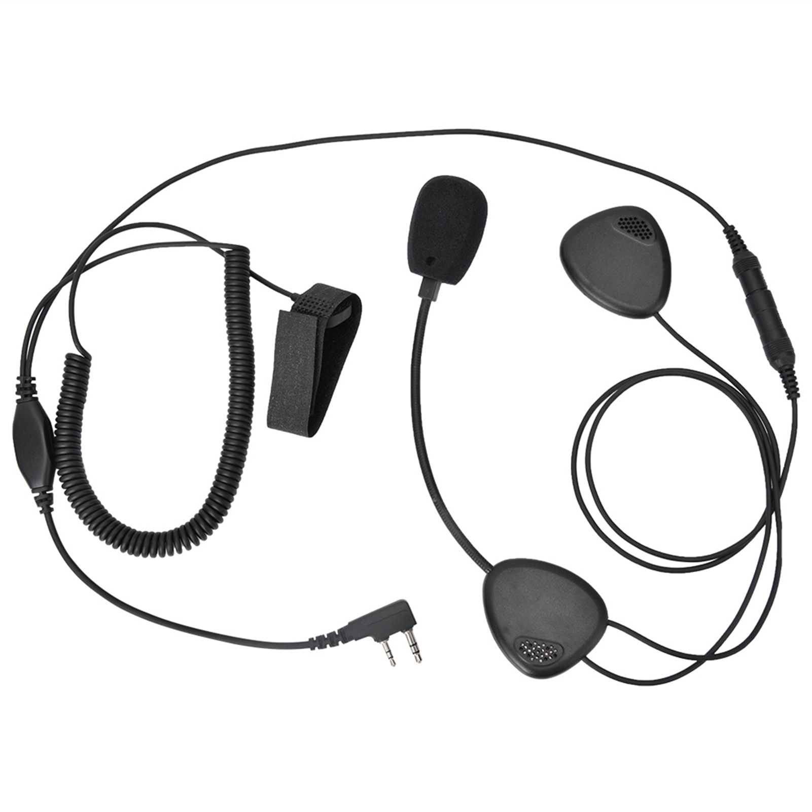 K Head Radio In-ear-kopfhörer Für Motorrad, Fahrrad Und Helm, Wasserdicht Mit Ptt-funktion.