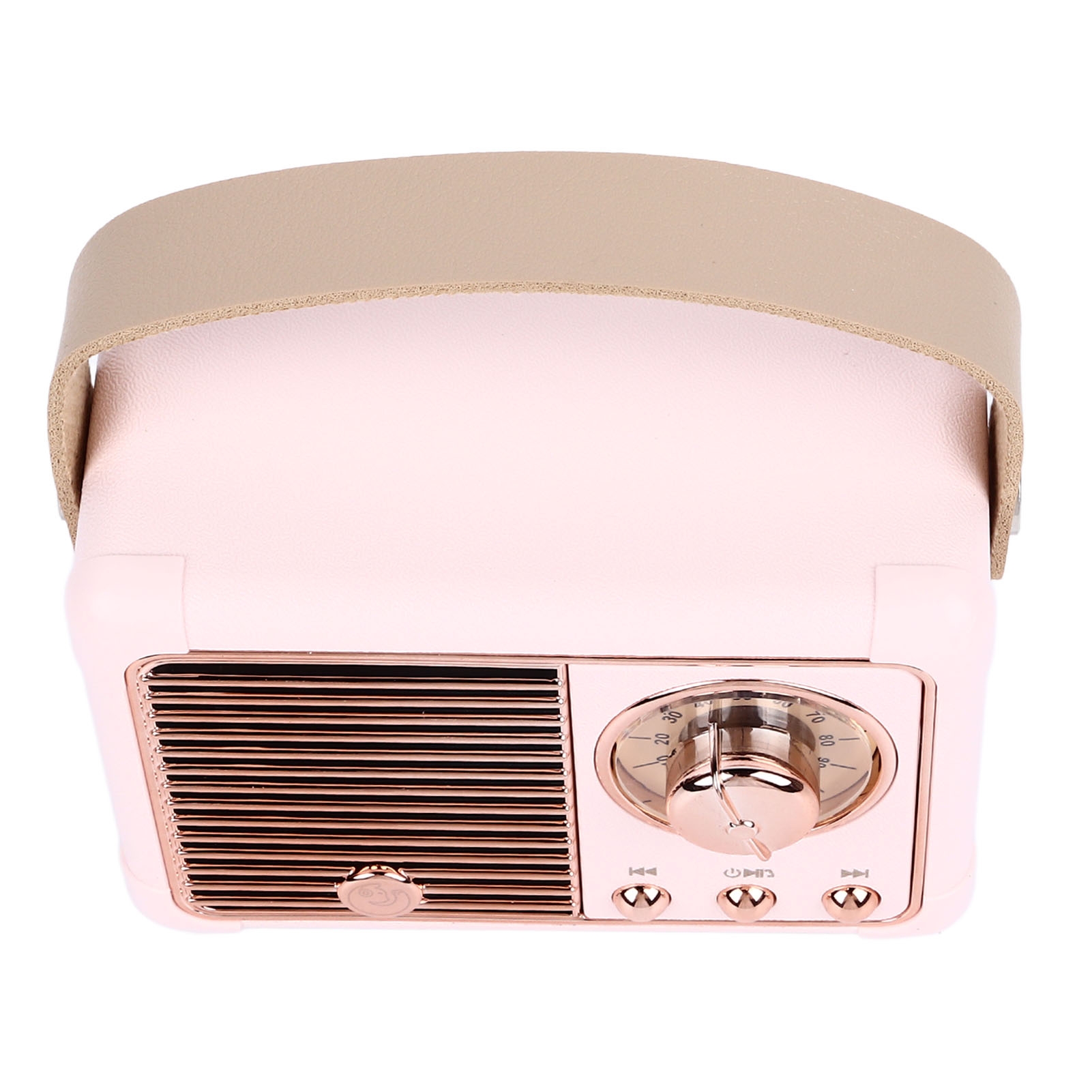 Retro-bluetooth-lautsprecher Mit Kraftvollem Subwoofer-effekt, Tragbarer Mini-lautsprecher Für Den Außenbereich, Pink