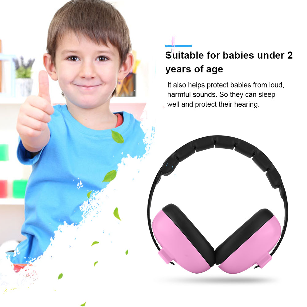 Geräuschdämpfende Baby-ohrenschützer, Geräuschdämpfende Baby-kopfhörer (rosa)