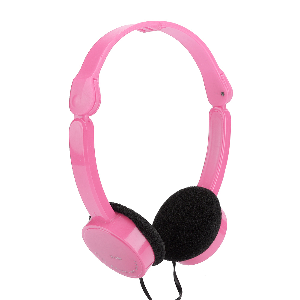 Faltbares Kabelgebundenes Stereo-headset Für Kinder Mit Mikrofon, Kompatibel Mit Smartphones Und Tablets (rosa)