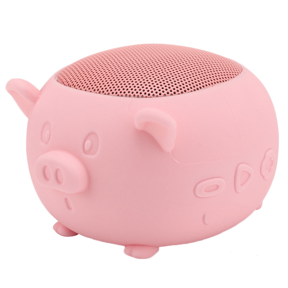 Lovely Pig Mini Wireless Bluetooth 5.0 Lautsprecher Mit Eingebautem Mikrofon Für Zuhause, Reisen Und Ausflüge (pink)