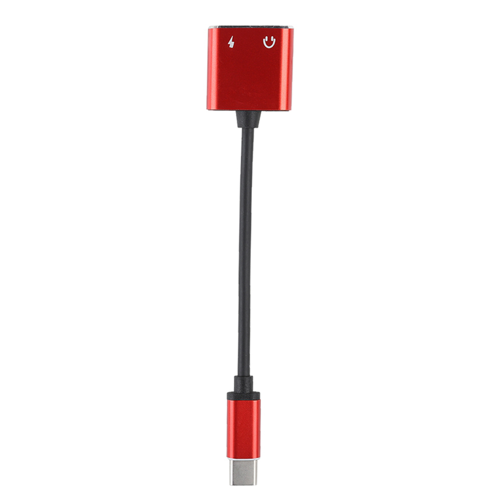 2-in-1 3,5-mm-typ-c-audioadapter Für Kopfhörer (rot)
