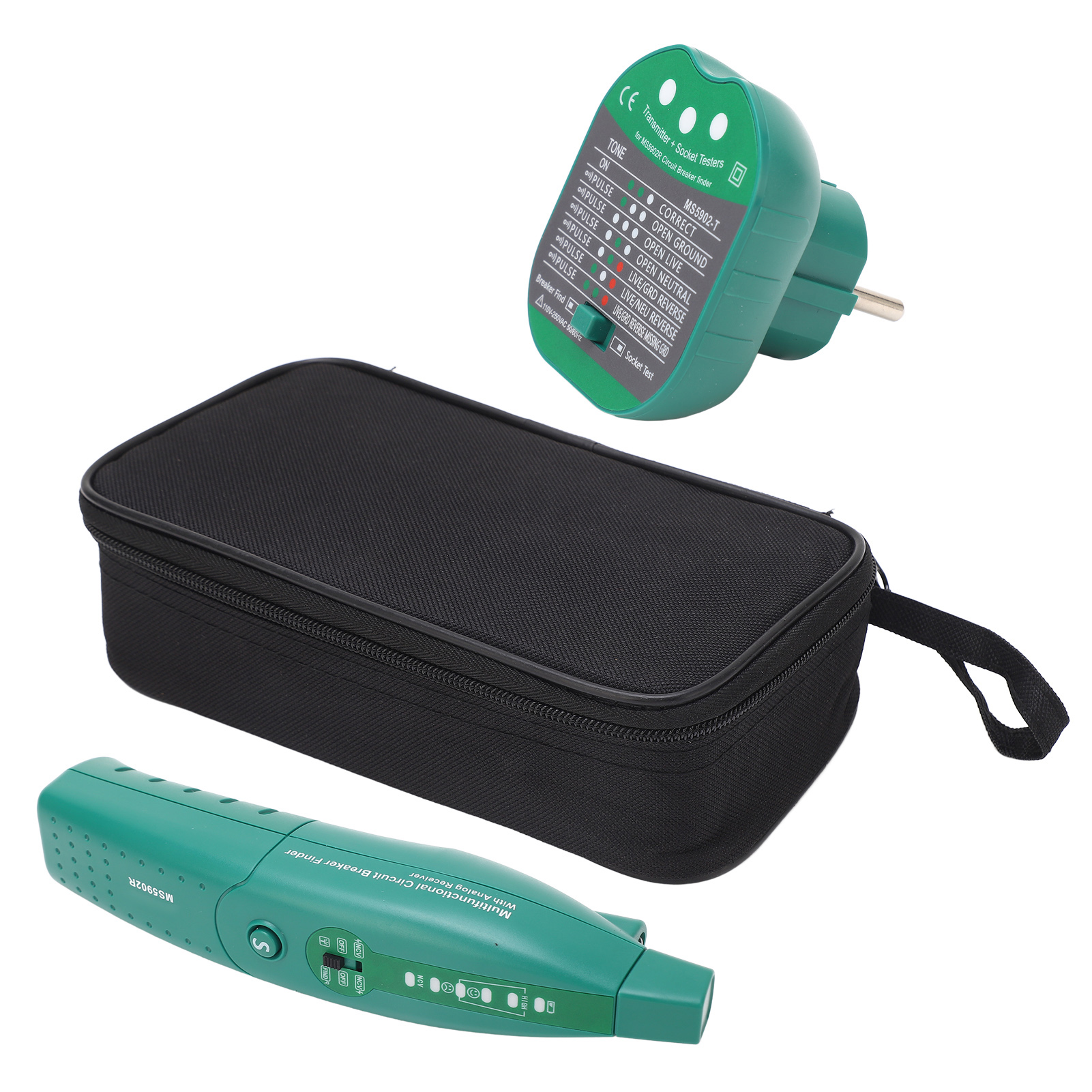Histek Ms5902 Automatischer Sicherungs- Und Leitungsschutzschalterprüfer, Us/eu-steckertester 110–250 V, Eu-stecker