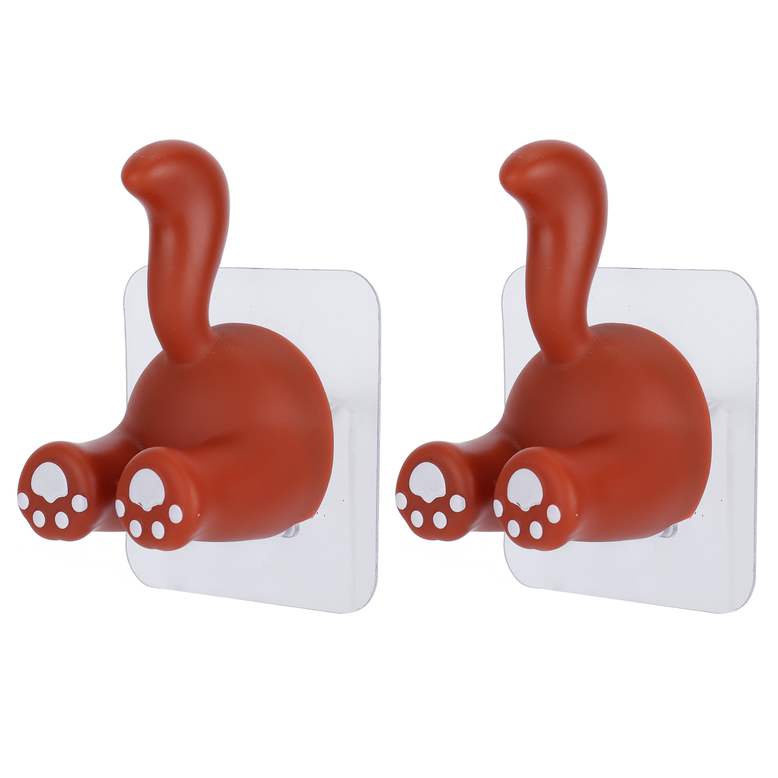 Set Mit 2 Saugnapfhaken Für Haustierschwänze, Kein Bohren Erforderlich, Für Milchglas, Keramikfliesen, Marmor Und Metall (rot)