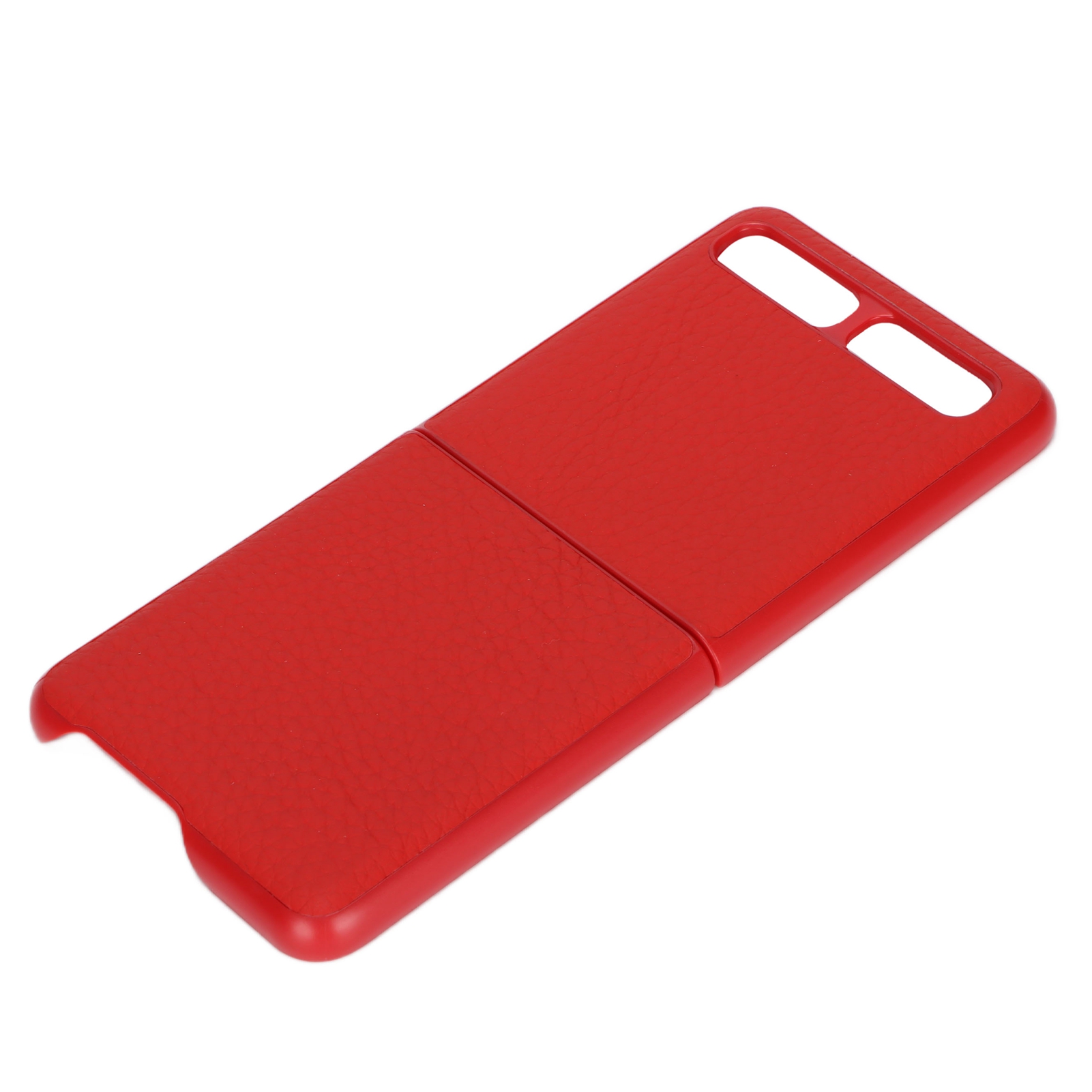 Leder-handyhülle Mit Schutzhülle Für Samsung Galaxy Z Flip, Kratzfest, Rot, Typ 1